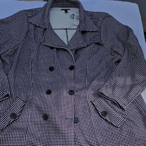 Torrid Classic Houndstooth Trench Coat